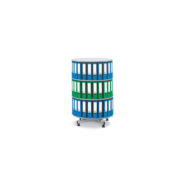 4016058269920 - Ordnerdrehsäulen 269949 lichtgrau 3 Etagen bis 108 Ordner Höhe x Ø 1300x1000mm 4016058269920 DESKIN 4016058269920 - Ordnerdrehsäulen 269949 lichtgrau 3 Etagen bis 108 Ordner Höhe x Ø 1300x1000mm 4016058269920 DESKIN