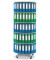 Ordnerdrehsäule 269951 lichtgrau, 5 Etagen, 180 Ordner, 203x100cm (HxØ)