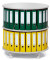 Ordnerdrehsäule 269955 lichtgrau, 2 Etagen, 48 Ordner, 85x80cm (HxØ)