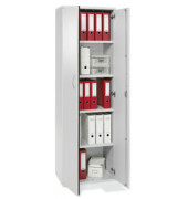 Aktenschrank MULTI M 271088, Holz abschließbar, 5 OH, 60 x 194,8 x 38 cm, lichtgrau
