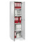 Aktenschrank MULTI M 271088, Holz abschließbar, 5 OH, 60 x 194,8 x 38 cm, lichtgrau