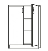 Aktenschrank MULTI M 272034, Holz abschließbar, 3 OH, 120 x 114,5 x 42 cm, weiß