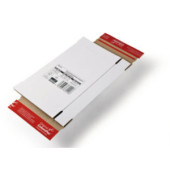 Versandkarton Kurierpaket CP065.52 weiß, bis DIN A5, innen 216x139x29mm, Kraftliner Wellpappe 1-wellig