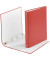 Ringbuch 326498015, A4 4 Ringe 20mm Ring-&Oslash; Karton/Polypropylen rot