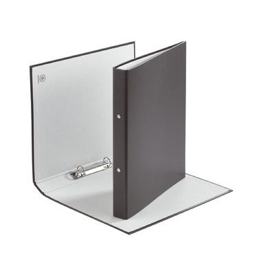 Ringbuch 3736001F-01, A4 2 Ringe 30mm Ring-Ø Karton/Polypropylen schwarz