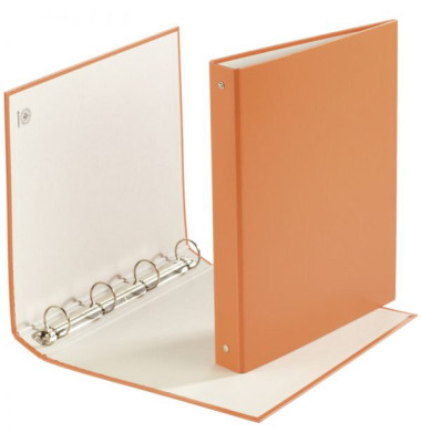 Ringbuch 3737001F-12, A4 4 Ringe 30mm Ring-Ø orange