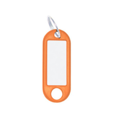 Schlüsselanhänger orange 10er