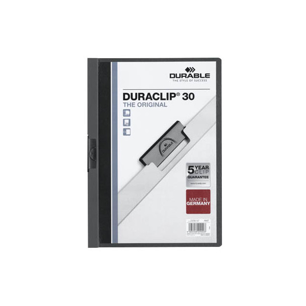 4005546209203 - Klemmhefter DURACLIP 30 220057 A4 grau für ca 30 Blatt Polyvinylchlorid (PVC) 80g 4005546209203 Durable