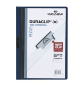 Klemmhefter DURACLIP 30 220028, A4 blau, für ca. 30 Blatt, Polyvinylchlorid (PVC) 80g