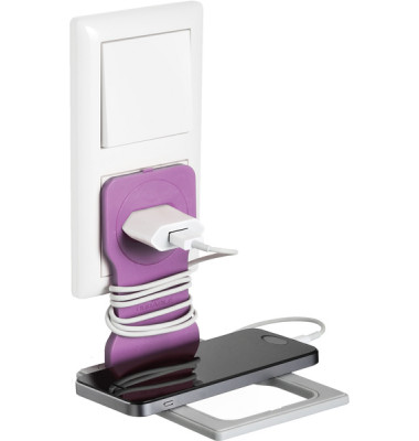 Variocolor Phone Holder, pink. Ladehalterung für Smartphones