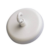 Haftmagnet 6159002, Rund mit Haken, 47mm &Oslash;, wei&szlig;, 12000g