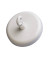 Haftmagnet 6159002, Rund mit Haken, 47mm &Oslash;, wei&szlig;, 12000g