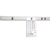 Wandschiene Planhalter silber mit 4 Kugel  Magnete