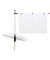 Planhalter Tischpresenter grau 1Alu-Arm + 3 Mag.Clip