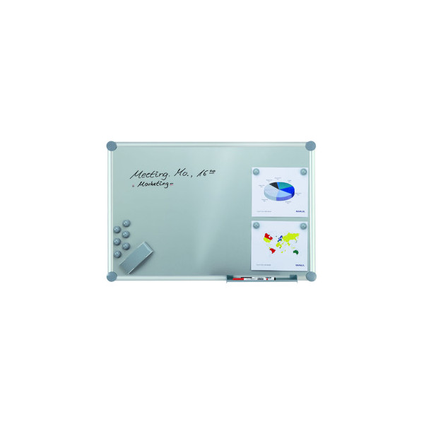 4002390035866 - Whiteboard 2000 MAULpro silver 120 x 90cm kunststoffbeschichtet Aluminiumrahmen inkl Marker + Magnete 4002390035866 Maul