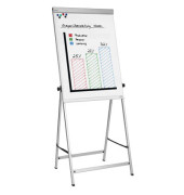Flipchart MAULoffice Vierbein, 6374095, 70x100cm, silber, mit Beinen