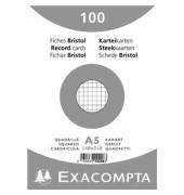 Karteikarten 10208E weiß A5 kariert 205g 