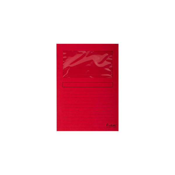 3130630501053 - Sichtmappen Forever 50105E A4 rot Recyclingkarton 120g 3130630501053 100 Stück