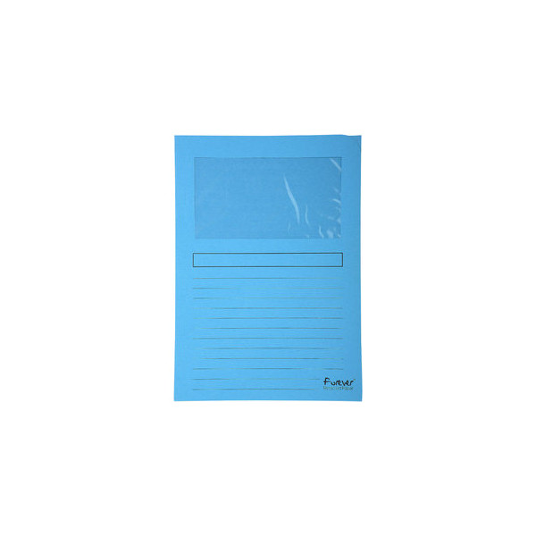 3130630501060 - Sichtmappen Forever 50106E A4 blau Recyclingkarton 120g 3130630501060 100 Stück