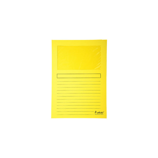3130632501099 - Sichtmappe Forever 5010 A4 120g Papier gelb für lose Blätter
