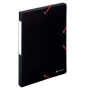 Sammelmappe Scotten 50701E, A4 schwarz, 2,5cm F&uuml;llh&ouml;he, Karton 600g