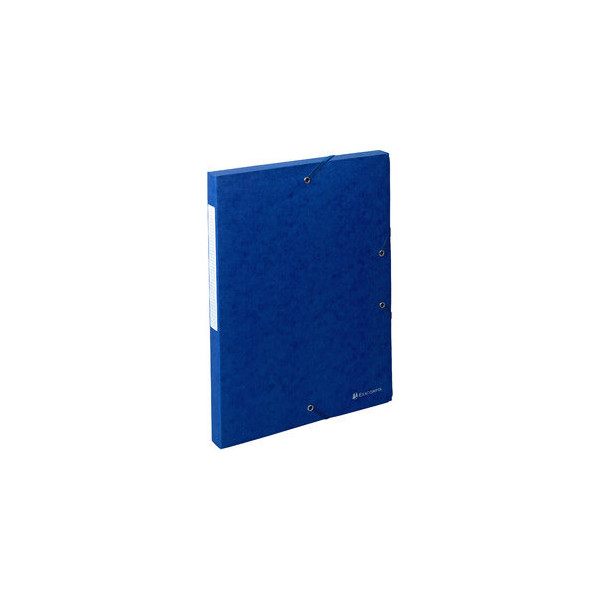 Exacompta Sammelmappe 50702E, A4 blau, 2,5cm Füllhöhe, Karton 600g 3130632507022 Exacompta