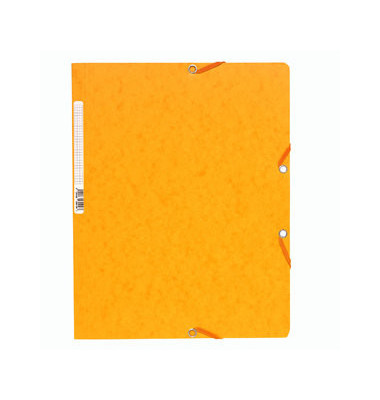 Eckspannmappe - 5519E, Din A4 gelb Karton 400g, f&uuml;r ca. 250 Blatt  (80 g/m&sup2;)