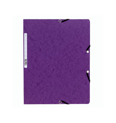 Eckspannmappe Premium-Colorspan-Serie 5568E, A4 violett Karton 400g, f&uuml;r ca. 250 Blatt  (80 g/m&sup2;)