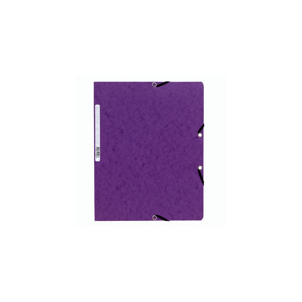 3130630055686 - Eckspannmappe 5568E A4 violett Karton 400g mit 3 Einschlagklappen 3130630055686 Exacompta