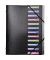 Ordnungsmappe Opak - Serie 55981E, 12-teilig blanko, schwarz, Din A4, 12 F&auml;cher