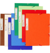 Eckspannmappe Forever 56980E, A4 farbig sortiert Karton 380g, f&uuml;r ca. 250 Blatt  (80 g/m&sup2;), mit 3 Einschlagklappen