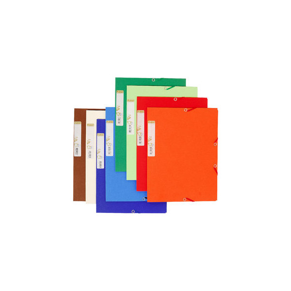Exacompta Eckspannmappe Forever 56980E, A4 farbig sortiert Karton 380g, für ca. 250 Blatt, mit 3 Einschlagklappen 3130632569808 Exacompta 25 Stück