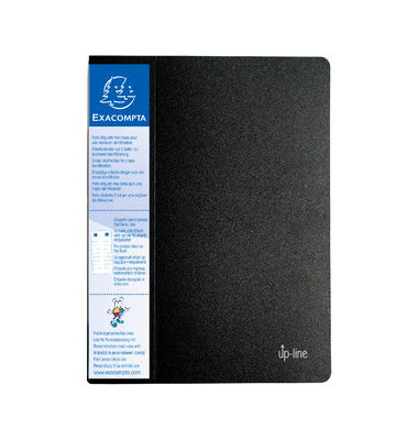 Sichtbuch Up-line 88201E, schwarz, A4, mit 20 Hüllen, Polypropylen (PP)