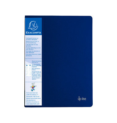 Sichtbuch Up-line 88202E, blau, A4, mit 20 Hüllen, Polypropylen (PP)