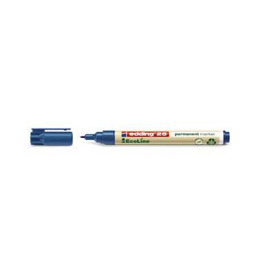 Permanentmarker Ecoline, 425003, St&uuml;ck, blau, 1mm Rundspitze