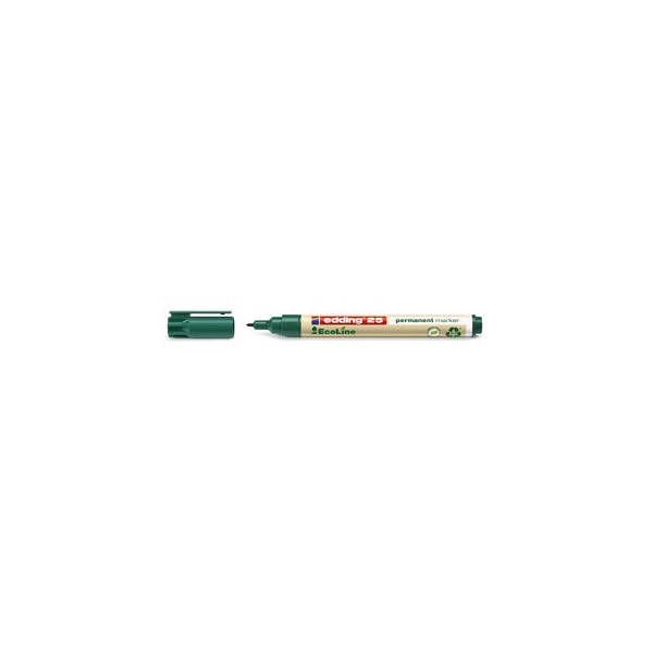 4004764971657 - edding ecoline E-25 Permanentmarker Rundspitze 1 mm Grün Nachfüllbar