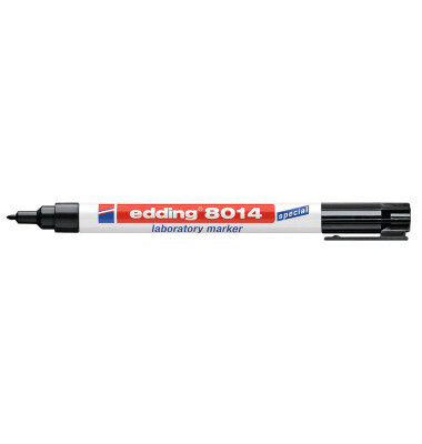 Labormarker 8014 schwarz 1mm Rundspitze