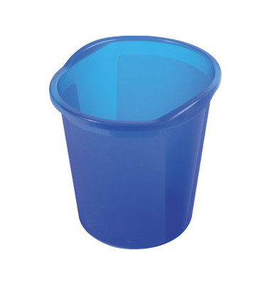 Papierkorb economy 13 Liter blau transluzent Papierkorb economy 13 Liter blau transluzent