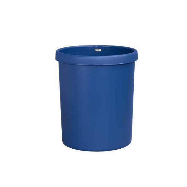 4012086051254 - helit Papierkorb aus Polyethylen Volumen 45 l VE 2 Stk HxØ 480 x 390 mm blau