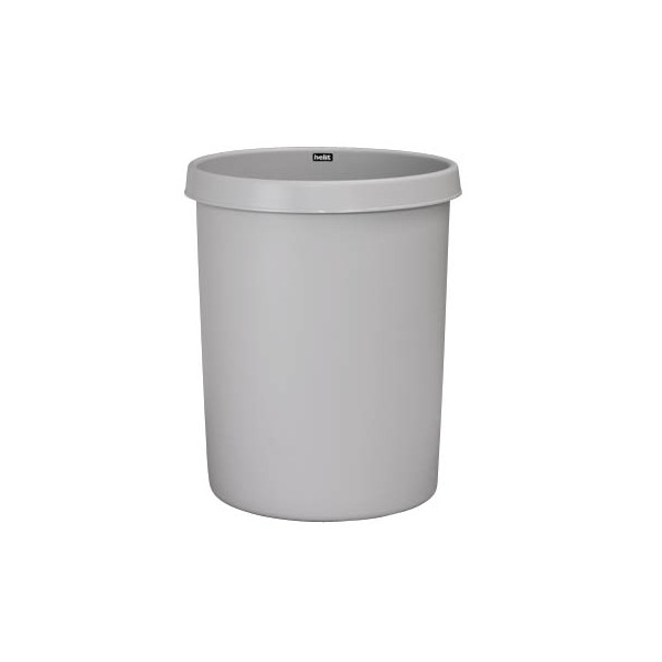 4012086051261 - helit Papierkorb aus Polyethylen Volumen 45 l VE 2 Stk HxØ 480 x 390 mm lichtgrau