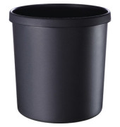 Papierkorb 295 x 310 mm 18 Liter schwarz schwer entflammbar