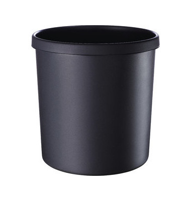 Papierkorb 295 x 310 mm 18 Liter schwarz schwer entflammbar