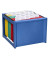 Hängemappenbox H61100 blau bis 40 Mappen leer stapelbar