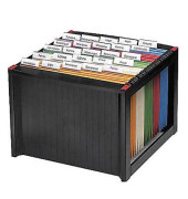 Hängemappenbox H61100 schwarz bis 40 Mappen leer stapelbar