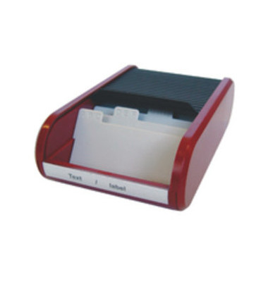 Visitenkartenbox f.300 St sw/ro 67x136x240mm Visitenkartenbox f.300 St sw/ro 67x136x240mm