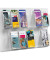 Wanddisplay m.12Fächer 1/3 A4 glasklar 762x51x518 Acryl