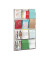 Wanddisplay Deluxe 12Fäch.A4h glasklar 830x100x1310 Acryl