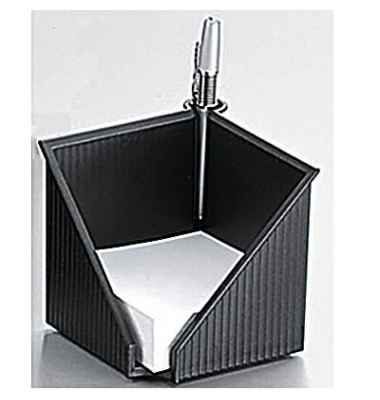 Zettelbox Linea 127 x 127 x 108mm schwarz Inhalt 100 x 100mm weiß Zettelbox Linea 127 x 127 x 108mm schwarz Inhalt 100 x 100mm weiß