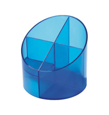 Multiköcher mit 4 Kammern blau 11x11x10,5cm