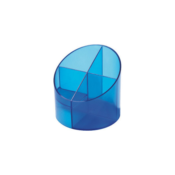 4012086006797 - Köcher H 6390230 rund 4 Fächer blau transparent glänzend 40